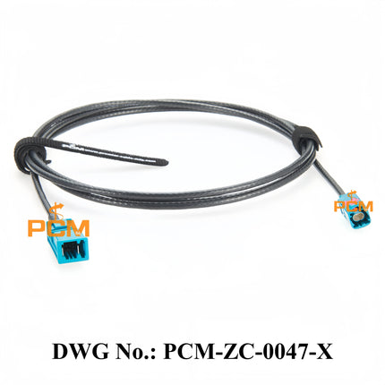 Original Rosenberger H-MTD Z Male E6S10A-1BZZ5-Z to Tyco MATEnet Z Male 2302461-9 Gigabit Automotive Ethernet Cable Assembly 2m