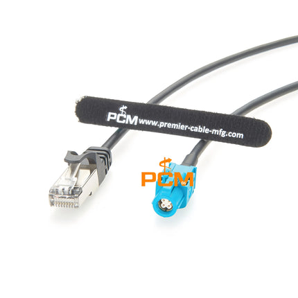 HSD to RJ45 Cable HSD 4Pin Z Code Female to RJ45 Male Automotive Ethernet Network Extension Cable for ADAS Telematics, CAT5E, 1m