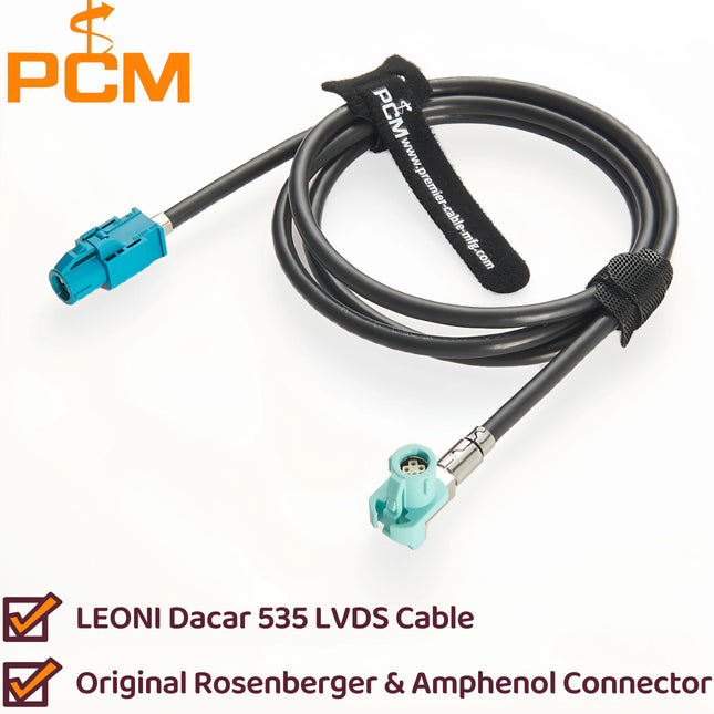 Original Rosenberger HSD 4P Z Female Straight D4K10A-1D5A5-Z to Amphenol HSD 4P O Female Right Angle 3HSD-UORJ-C44W0 LVDS Cable