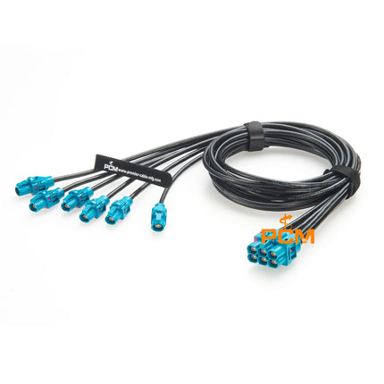 E6K10A-1CAZ5-Z E6K10F-1CAZ5-Z Original Rosenberger H-MTD 10Gigabit Automotive Ethernet Cable Harness 6 Port H-MTD Cable Assembly
