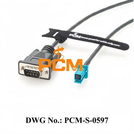 Original Tyco MATEnet Z Female 2302510-9 to D-SUB9 RS232 Male Automotive Network Communication Diagnostic Test Extension Cable