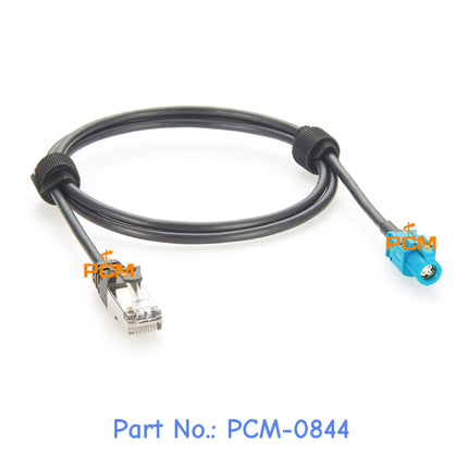 HSD to RJ45 Cable HSD 4Pin Z Code Female to RJ45 Male Automotive Ethernet Network Extension Cable for ADAS Telematics, CAT5E, 1m