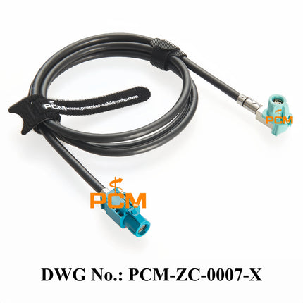 Original Rosenberger HSD 4P Z Female Straight D4K10A-1D5A5-Z to Amphenol HSD 4P O Female Right Angle 3HSD-UORJ-C44W0 LVDS Cable