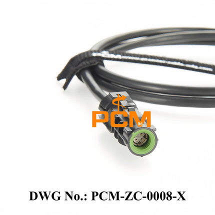 Original Rosenberger IP67 Waterproof HSD LVDS 535 Cable, A Code 4 Pin D4K14A-1D5A5-A Female to Female Automotive Cable Assembly