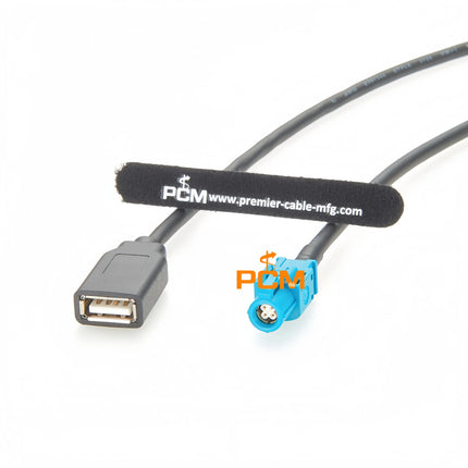 HSD to USB Cable USB 2.0 A Female to 4 Pin HSD Code Z Female Jack LVDS Cable Car Head Unit Control Screen RCC NAC Cable for BMW