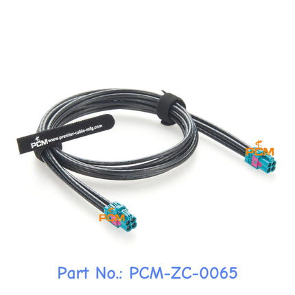 4 in 1 Mini FAKRA Cable Original Rosenberger AMK12D-1M4Z5-Z Quad HFM Mini FAKRA RF Coaxial Cable for Car Cameras GPS Navigation