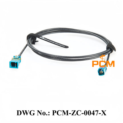 Original Rosenberger H-MTD Z Male E6S10A-1BZZ5-Z to Tyco MATEnet Z Male 2302461-9 Gigabit Automotive Ethernet Cable Assembly 2m