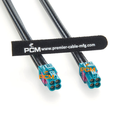 4 in 1 Mini FAKRA Cable Original Rosenberger AMK12D-1M4Z5-Z Quad HFM Mini FAKRA RF Coaxial Cable for Car Cameras GPS Navigation