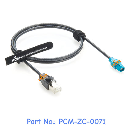 H-MTD to RJ45 Automotive Ethernet Cable Rosenberger E6K10A-1BZZ5-Z H-MTD to RJ45 Extension Cable for 1000BASE-T1 Media Converter