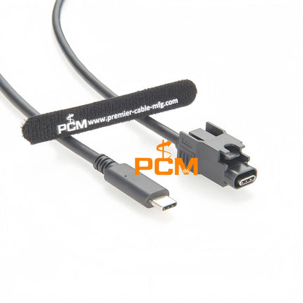 HSBridge USB Type C Automotive Connector Cable for Car Cameras Infotainment Telematics Compatible with Amphenol CAA00USBC001150
