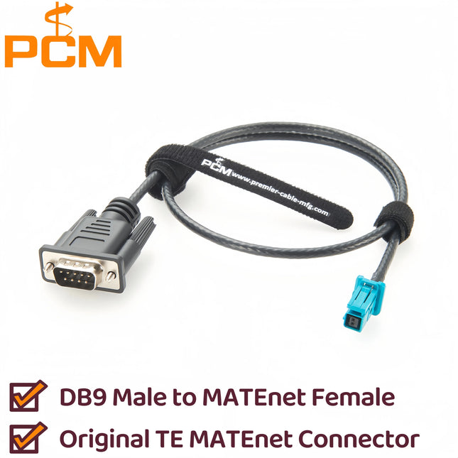 Original Tyco MATEnet Z Female 2302510-9 to D-SUB9 RS232 Male Automotive Network Communication Diagnostic Test Extension Cable
