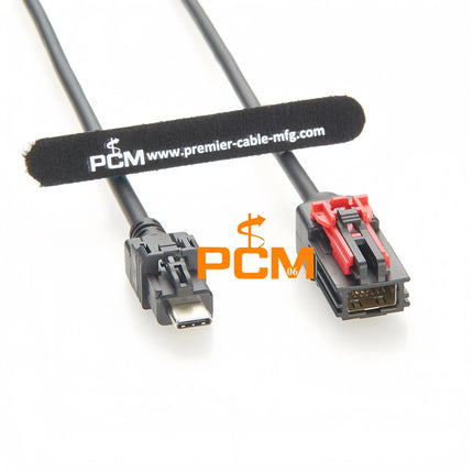 Automotive Data Cable HSAL HSAutoLink 12 Pin to USB 3.1 Type-C LVDS Cable Harness Compatible Molex 111146-3080 & TE 2398010-1