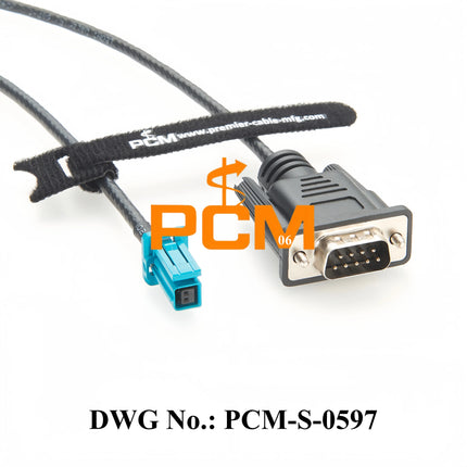 Original Tyco MATEnet Z Female 2302510-9 to D-SUB9 RS232 Male Automotive Network Communication Diagnostic Test Extension Cable