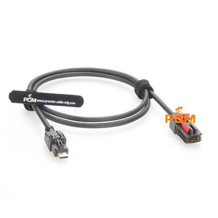 Automotive Data Cable HSAL HSAutoLink 12 Pin to USB 3.1 Type-C LVDS Cable Harness Compatible Molex 111146-3080 & TE 2398010-1