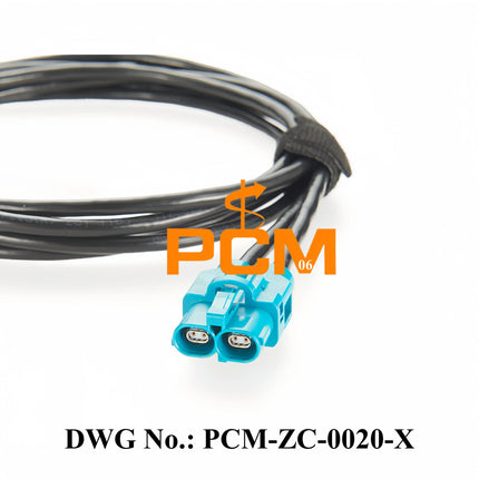 Original Rosenberger H-MTD E6K10B-1CAZ5-Z to E6K10A-1CAZ5-Z 10 Gigabit Automotive Ethernet Transmission Harness G&G 2Speed 251