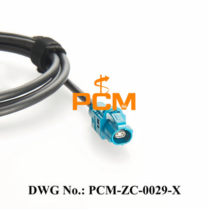 Original Amphenol NETBridge Female NTHCF011A10S to Rosenberger H-MTD Female E6K10A-1CAZ5-Z 10 Gbps Automotive Ethernet Cable 1M