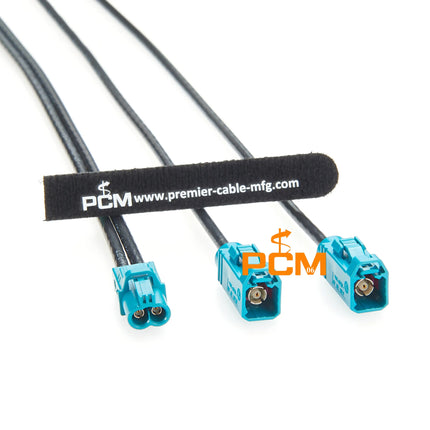 Original Rosenberger AMK12B-1M4Z5-Z 2 in 1 Dual Mini FAKRA Female to 2 FAKRA Female 59Z113-000-Z RF Coaxial Cable for Car Camera