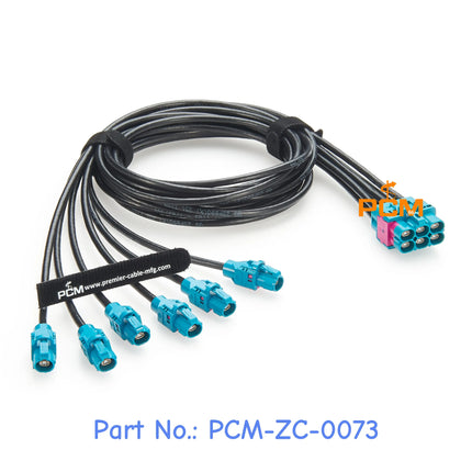 E6K10A-1CAZ5-Z E6K10F-1CAZ5-Z Original Rosenberger H-MTD 10Gigabit Automotive Ethernet Cable Harness 6 Port H-MTD Cable Assembly