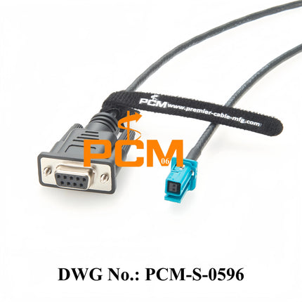 Original TE MATEnet 2302510-9 Female to DB9 Female Connection Cable for Automotive Ethernet Communication Diagnostic Test Debug