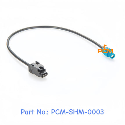 Automotive HSBridge USB Type-C A Code Male to HSD Z Code 4 Pin Female Extension Cable Compatible D4K10A-1D5A5-Z CAA00USBC001150