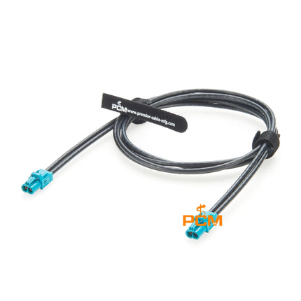 Dual Core 2 in 1 Mini FAKRA Cable Assembly Original Rosenberger AMK12B-1M4Z5-Z Mini FAKRA RF Coaxial Cable for BMW Automotive 1m