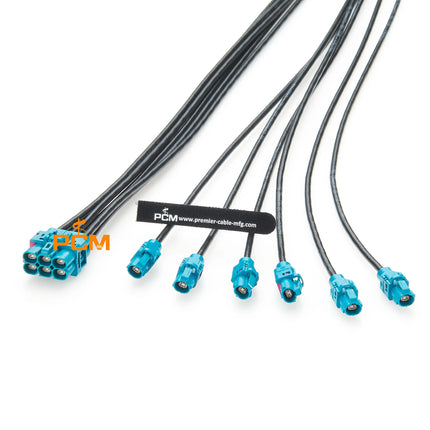 E6K10A-1CAZ5-Z E6K10F-1CAZ5-Z Original Rosenberger H-MTD 10Gigabit Automotive Ethernet Cable Harness 6 Port H-MTD Cable Assembly