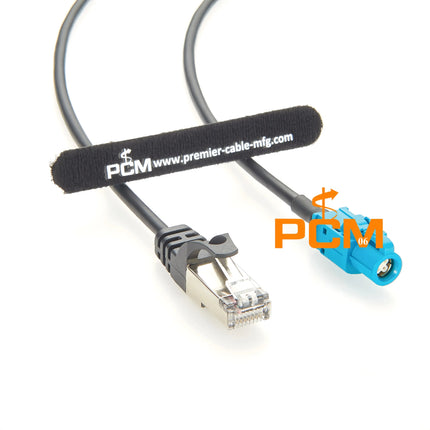 HSD to RJ45 Cable HSD 4Pin Z Code Female to RJ45 Male Automotive Ethernet Network Extension Cable for ADAS Telematics, CAT5E, 1m