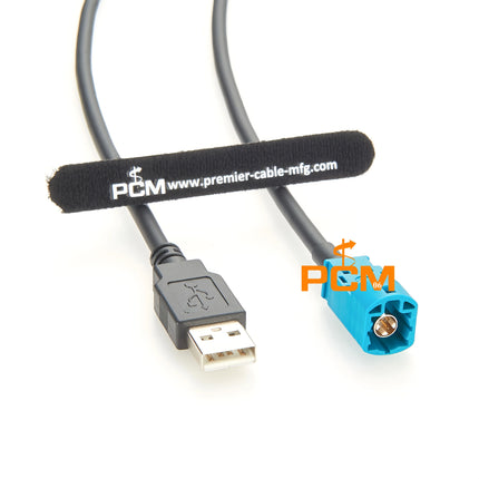 HSD to USB Cable HSD Z Male To USB 2.0 Type-A Male High-Speed Data Transfer Cable HSD LVDS Cable for Mercedes Benz BMW Audi VW