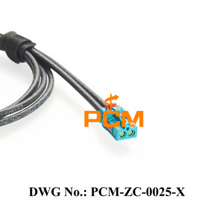 Original TE MATE-AX Mini FAKRA 2-In-1 Z Female 2-2306868-9 to Dual FAKRA Z Female 2-2326910-0 RF Coaxial Cable for Automotive 1m