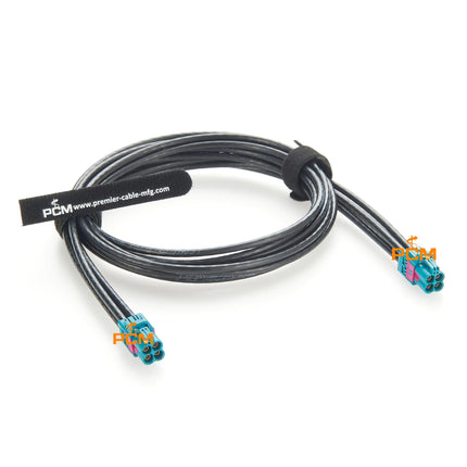 4 in 1 Mini FAKRA Cable Original Rosenberger AMK12D-1M4Z5-Z Quad HFM Mini FAKRA RF Coaxial Cable for Car Cameras GPS Navigation