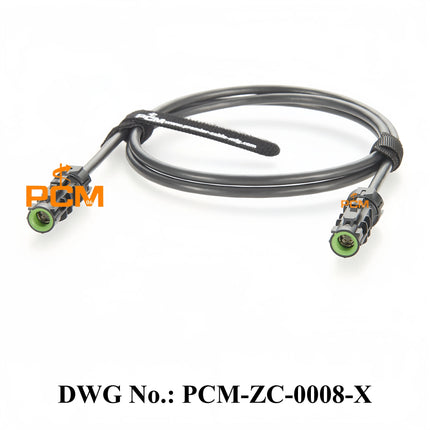 Original Rosenberger IP67 Waterproof HSD LVDS 535 Cable, A Code 4 Pin D4K14A-1D5A5-A Female to Female Automotive Cable Assembly
