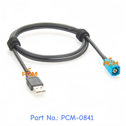 HSD to USB Cable HSD Z Male To USB 2.0 Type-A Male High-Speed Data Transfer Cable HSD LVDS Cable for Mercedes Benz BMW Audi VW