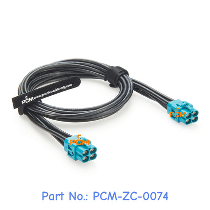 4 in 1 H-MTD Automotive Ethernet Cable Assembly Original Rosenberger E6K10D-1CAZ5-Z H-MTD Gigabit Car Ethernet Shielded Harness