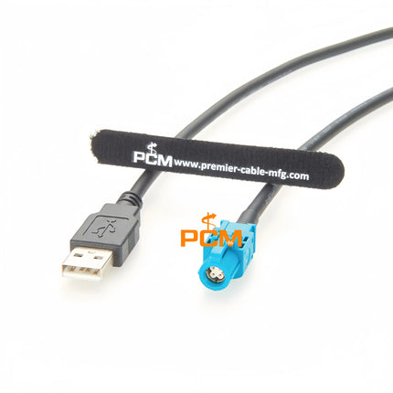 USB to HSD LVDS Cable HSD 4 Pin Z Code Female to USB 2.0 A Male Car Head Unit Control Screen RCC NAC Cable for Peugeot 206 207