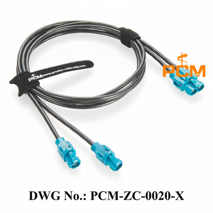 Original Rosenberger H-MTD E6K10B-1CAZ5-Z to E6K10A-1CAZ5-Z 10 Gigabit Automotive Ethernet Transmission Harness G&G 2Speed 251