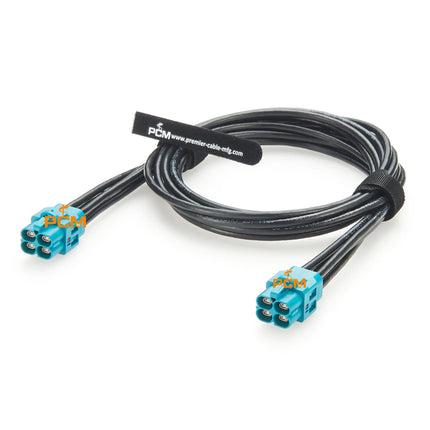 4 in 1 H-MTD Automotive Ethernet Cable Assembly Original Rosenberger E6K10D-1CAZ5-Z H-MTD Gigabit Car Ethernet Shielded Harness