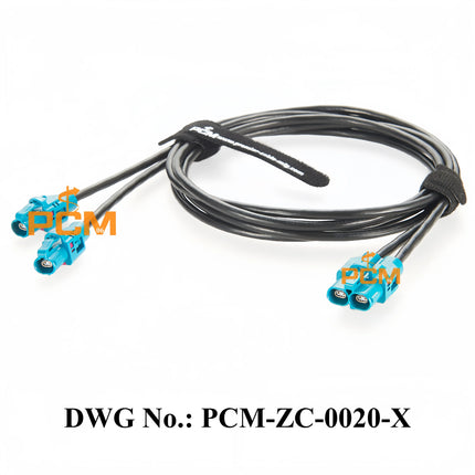 Original Rosenberger H-MTD E6K10B-1CAZ5-Z to E6K10A-1CAZ5-Z 10 Gigabit Automotive Ethernet Transmission Harness G&G 2Speed 251