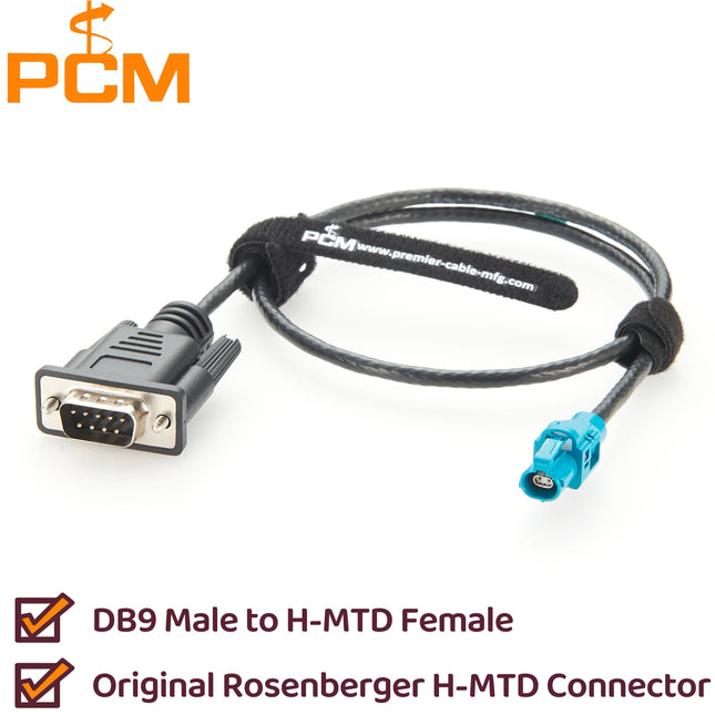 Original Rosenberger H-MTD E6K10A-1CAZ5-Z Female to DB9 Male Cable for Automotive Ethernet CANBus RS232 Communication Test Debug