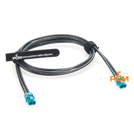 Dual Core 2 in 1 Mini FAKRA Cable Assembly Original Rosenberger AMK12B-1M4Z5-Z Mini FAKRA RF Coaxial Cable for BMW Automotive 1m