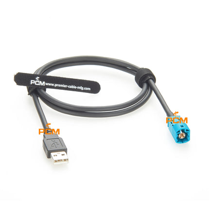 HSD to USB Cable HSD Z Male To USB 2.0 Type-A Male High-Speed Data Transfer Cable HSD LVDS Cable for Mercedes Benz BMW Audi VW