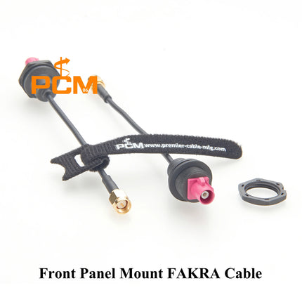 SMA to FAKRA Front Panel Mount Cable, FAKRA Code H Male to SMA Male RG174 RF Coaxial Cable for GPS Telematics and Navigation
