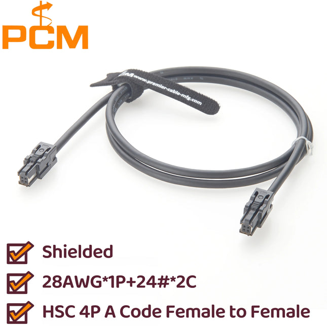 HSC to HSC Cable, HSC Automotive Wiring Harness, HSC 4P A Code Female to Female Cable for ADAS & In-Vehicle Infotainment Systems