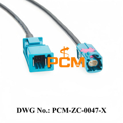 Original Rosenberger H-MTD Z Male E6S10A-1BZZ5-Z to Tyco MATEnet Z Male 2302461-9 Gigabit Automotive Ethernet Cable Assembly 2m