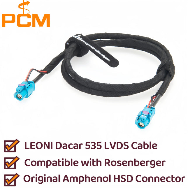 Original Amphenol 4+2P HSD Z Female to Female Dacar 535 LVDS HD Camera Cable Compatible Rosenberger HSD Connector 99K11D-1D5A5-Z