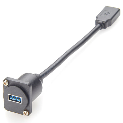 D-Type Panel Mount USB 3.0 Cable