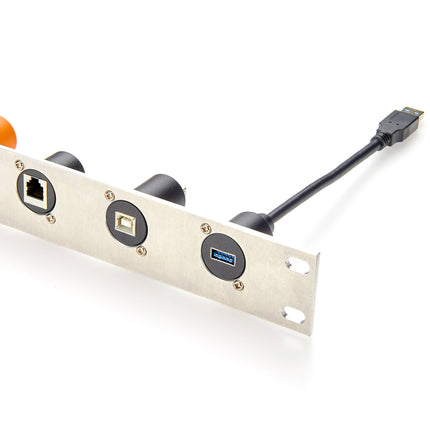 D-Type USB 3.0 Panel Mount Extension Cable