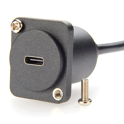 USB 3.1 Type-C Female to Female Panel Mount Cable