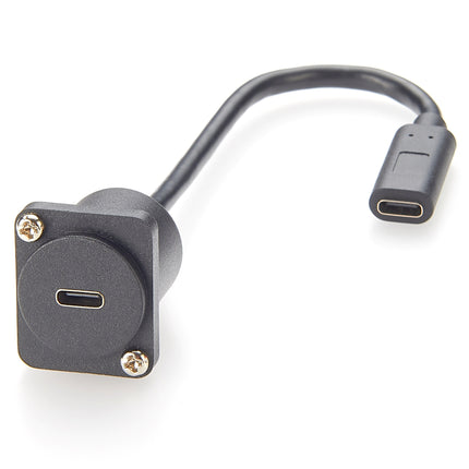USB 3.1 Type-C Female to Female Panel Mount Cable