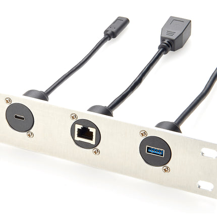 USB 3.1 Type-C Female to Female Panel Mount Cable