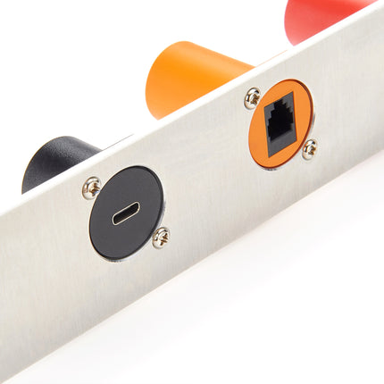 D-Type USB 3.1 Type-C Male to Female Panel Mount Adapter